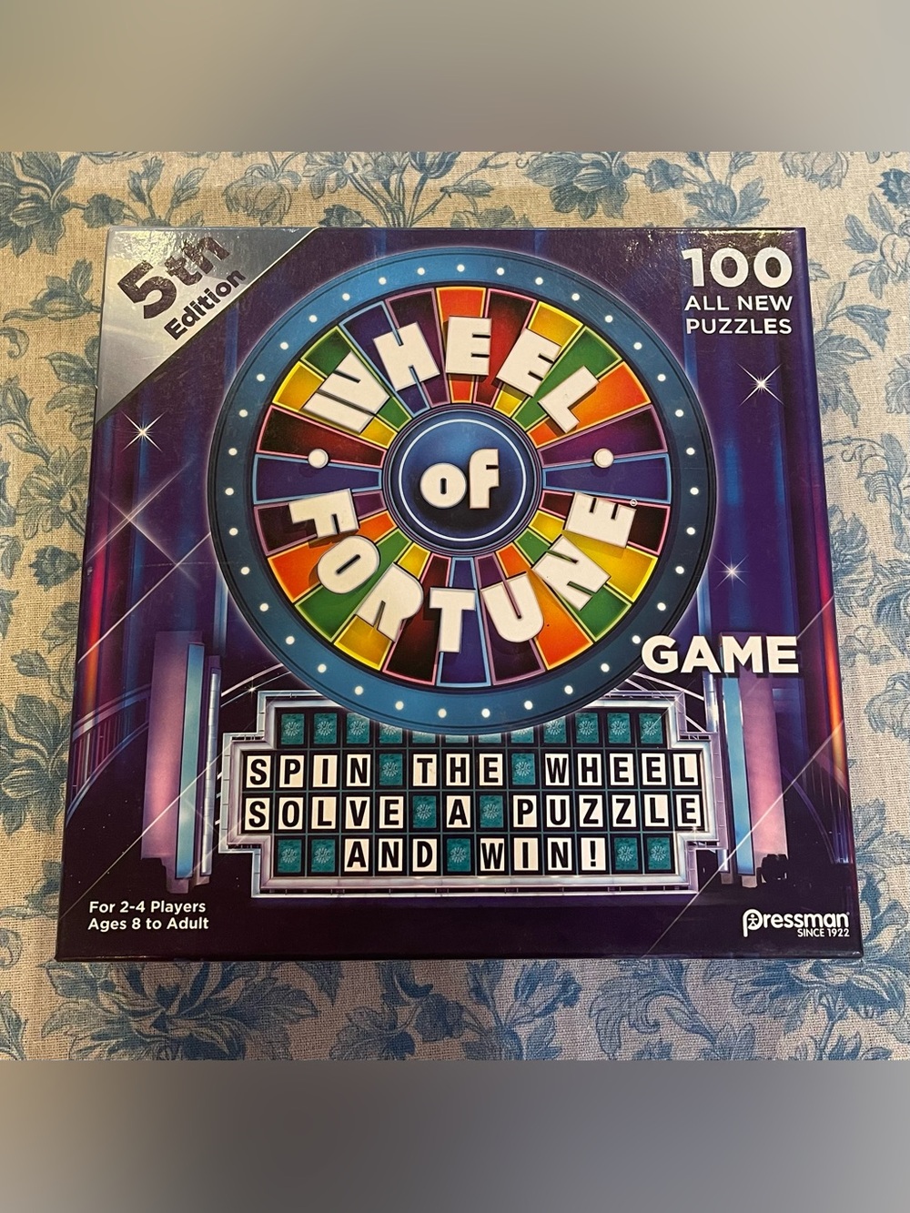 Wheel of Fortune Board Game 5th Edition Pressman Open Box Never Used Complete